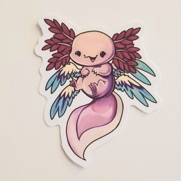 10/$10 Cute Baby Axolotl Sticker - Picture 1 of 1